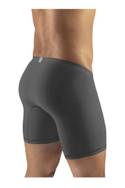 ErgoWear Long Boxer Briefs SLK Body-Defining MidCut Boxer Dark Gray 1138 20 - SexyMenUnderwear.com