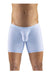 ErgoWear Long Boxer Briefs SLK Body-Defining Sports Boxer Sky Blue 1146 36 - SexyMenUnderwear.com