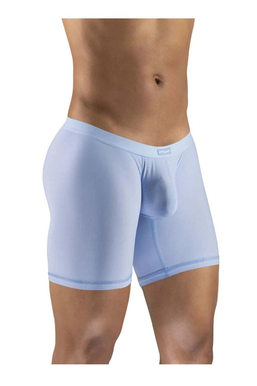 ErgoWear Long Boxer Briefs SLK Body-Defining Sports Boxer Sky Blue 1146 36 - SexyMenUnderwear.com