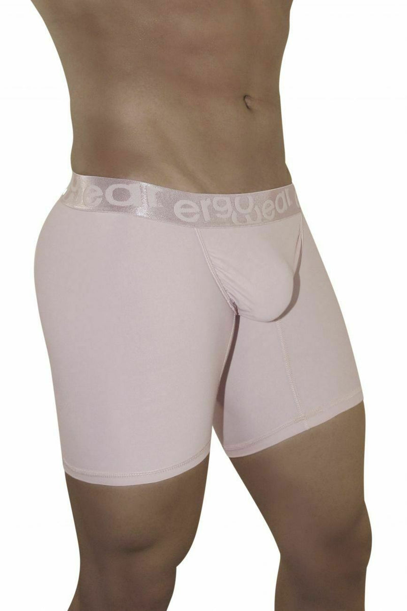 ErgoWear Long Boxer FEEL XV Extra Room Pouch Trunk Gatsby Pink 0845 23 - SexyMenUnderwear.com