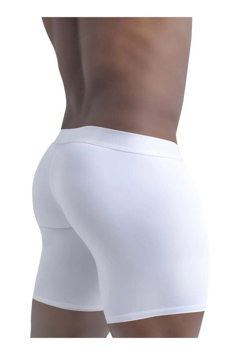 ErgoWear Long Boxer MAX XX Super Stretch Mid-Cut in Optic White 1325 81 - SexyMenUnderwear.com