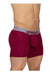 ErgoWear MAX Long Boxer Briefs Midcut Full-Coverage Seamed Pouch Burgundy 1218 4 - SexyMenUnderwear.com