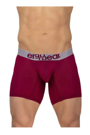 ErgoWear MAX Long Boxer Briefs Midcut Full-Coverage Seamed Pouch Burgundy 1218 4 - SexyMenUnderwear.com