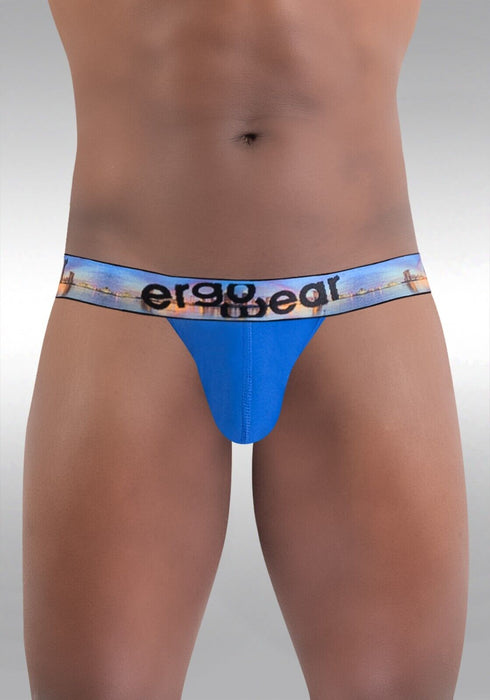 ErgoWear Men's Thongs MAX SE Large 3Dimensional Pouch Thong City Blue 1461 3 - SexyMenUnderwear.com