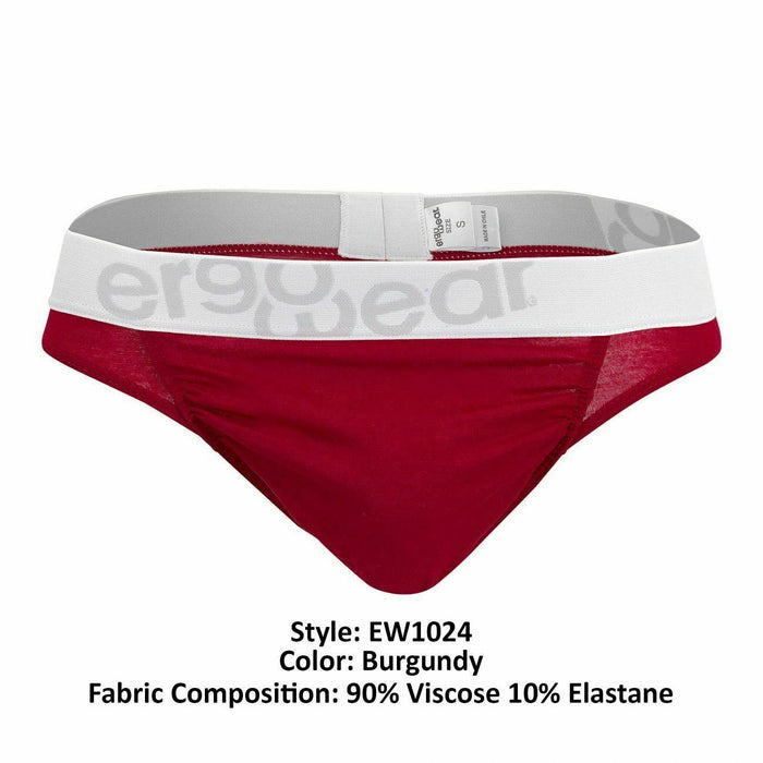 ErgoWear Mesh Thong Feel Modal Super Lightweight Microfiber Thongs Red 1024 40 - SexyMenUnderwear.com