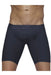 ErgoWear MidCut Boxer Briefs FEEL XV Stretchy Long Boxer Navy Blue 0623 - SexyMenUnderwear.com