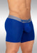 ErgoWear MidCut Boxer Briefs MAX Mesh Pouch Stretchy Long Boxer Blue Cobalt 1214 - SexyMenUnderwear.com