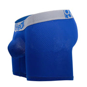 ErgoWear MidCut Boxer Briefs MAX Mesh Pouch Stretchy Long Boxer Blue Cobalt 1214 - SexyMenUnderwear.com
