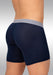 ErgoWear MidCut Boxer Briefs MAX Mesh Pouch Stretchy Long Boxer Dark Blue 1210 - SexyMenUnderwear.com