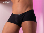 ErgoWear Mini Boxer Feel GR8 Seamed Pouch Black Stretchy Trunks 1247 58 - SexyMenUnderwear.com