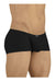 ErgoWear Mini Boxer Feel GR8 Seamed Pouch Black Stretchy Trunks 1247 58 - SexyMenUnderwear.com