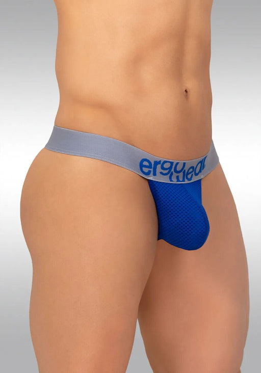 ErgoWear Pouch Thong MAX Mesh Stretchy Breathable Thongs Cobalt Blue 1211 10 - SexyMenUnderwear.com