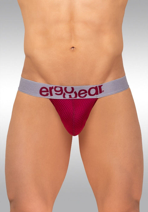 ErgoWear Pouch Thongs MAX Mesh Stretchy Breathable Thong Burgundy 1215 13 - SexyMenUnderwear.com