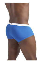 ErgoWear Quick-Dry Boxer Trunks SLK Contour Pouch Calypso Blue 1373 24 - SexyMenUnderwear.com