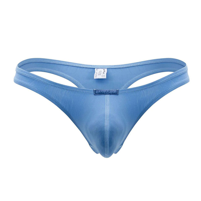 ErgoWear Silky Soft Thong X4D Lightweight Fabric Stonewash Blue 1161 - SexyMenUnderwear.com