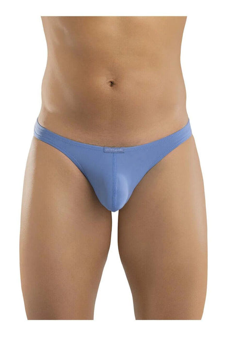 ErgoWear Silky Soft Thong X4D Lightweight Fabric Stonewash Blue 1161 - SexyMenUnderwear.com