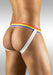 ErgoWear Soft Jock MAX XV 3D Pouch Rainbow Gay Pride Jockstrap White 1113 37 - SexyMenUnderwear.com