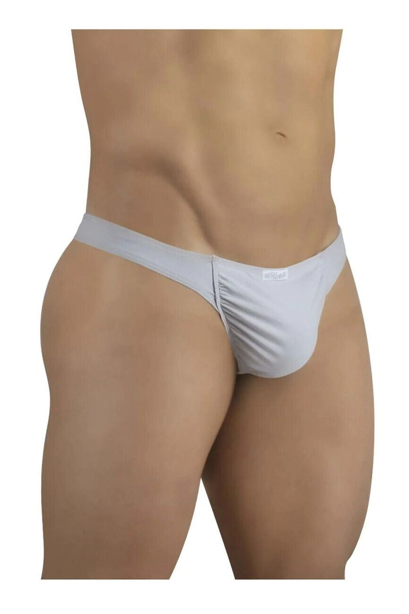 ErgoWear Soft Thong Feel GR8 Quick Dry Microfiber Thongs Silver 1253 8 - SexyMenUnderwear.com