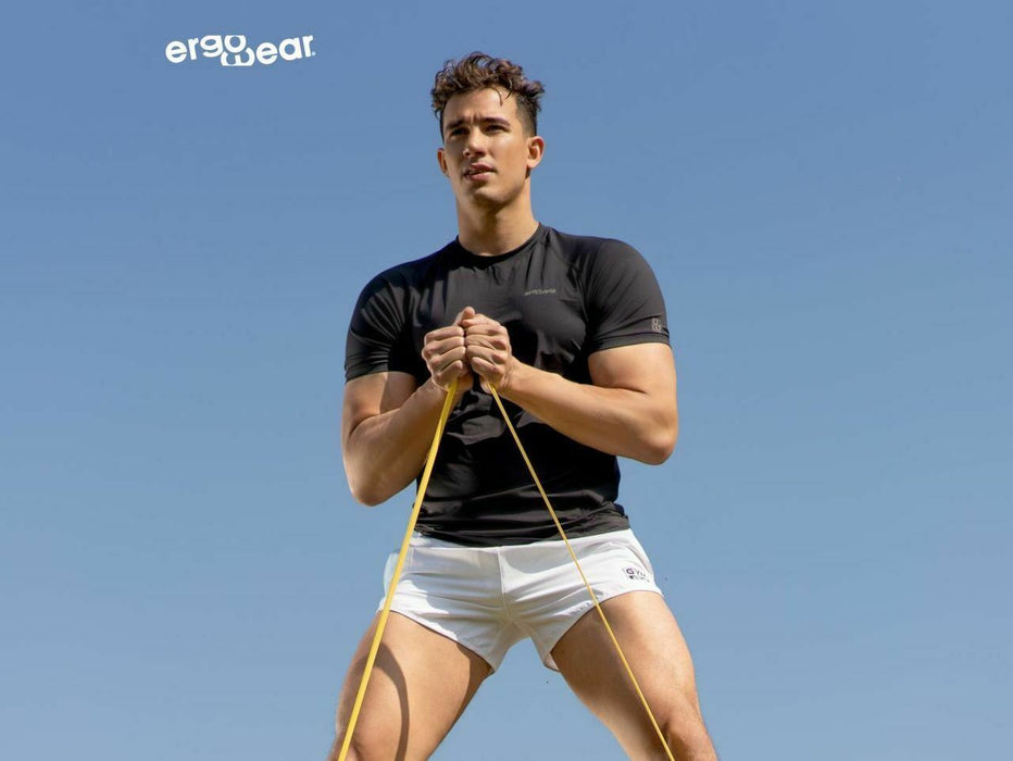 ErgoWear Sport Gym Or Swim-Shorts With Inside Thong X4D White 1071 7 - SexyMenUnderwear.com
