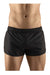 ErgoWear Sport Gym / Swim-Shorts With Inside Bikini Brief X4D Black 1068 5 - SexyMenUnderwear.com