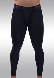 ErgoWear Sports Leggings MAX XX Pouch Hybrid Long Johns Black 1349 - SexyMenUnderwear.com