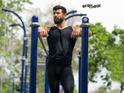 ErgoWear Sports Leggings MAX XX Pouch Hybrid Long Johns Black 1349 - SexyMenUnderwear.com