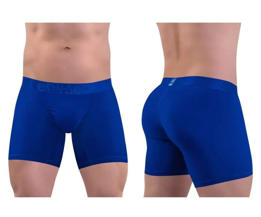 ErgoWear Stretchy Long Boxer Feel XX Ultra Low-Rise Midcut Blue Electric 1412 - SexyMenUnderwear.com