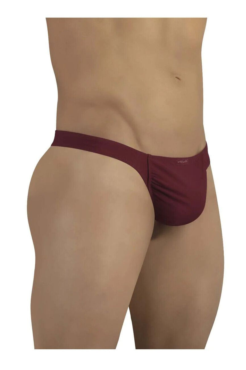 ErgoWear Super Lightweight Thongs Feel GR8 Burgundy 1249 8 - SexyMenUnderwear.com