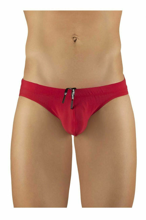 ErgoWear Swim-Brief X4D Low-Rise Bikini Classic Swimwear Red 1049 19 - SexyMenUnderwear.com