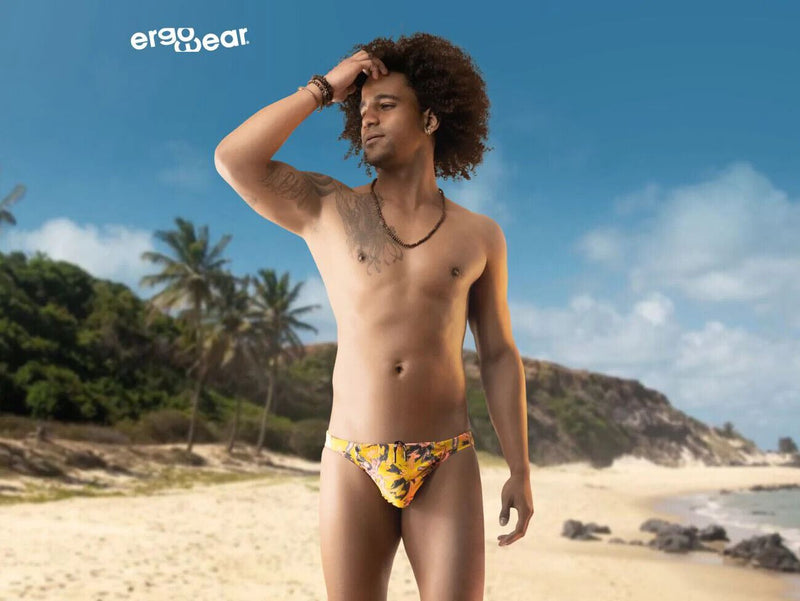 ErgoWear Swim Briefs FEEL Sleek and Stretchy Swimwear Yellow 1224 46 - SexyMenUnderwear.com