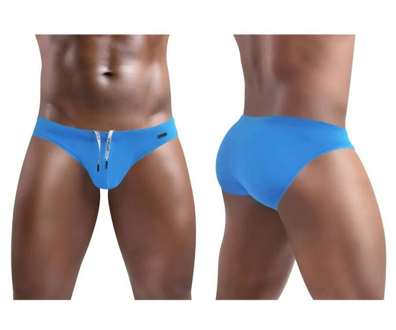 ErgoWear Swim Briefs X4D Low-Rise Swimwear Ocean Blue 1416 - SexyMenUnderwear.com