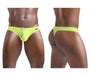 ErgoWear Swim Thongs X4D Pure Luxury Soft Swimwear Bright Yellow 1413 - SexyMenUnderwear.com