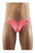 ErgoWear Swim-Thongs X4D Silky Style & Comfort Swimwear Neon Coral 1222 9 - SexyMenUnderwear.com
