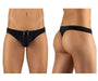 ErgoWear Swim-Thongs X4D Sporty Feel Stretchy Swimwear Black 1044 27 - SexyMenUnderwear.com