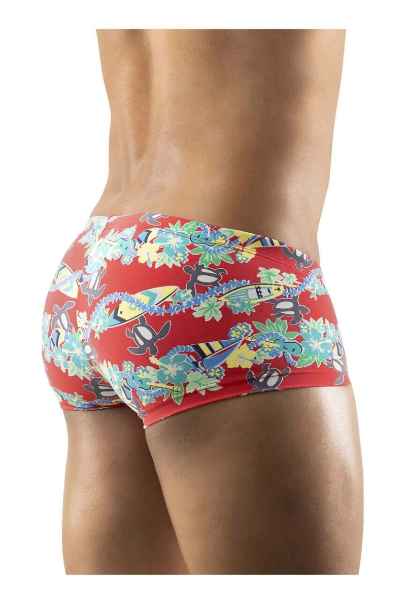 ErgoWear Swim Trunks FEEL Sleek & Stretchy Swimwear Red 1227 46 - SexyMenUnderwear.com