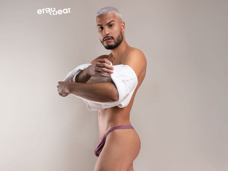 ErgoWear Thong FEEL GR8 Stretch Lightweight Microfiber Thong Dusty Pink 1092 38 - SexyMenUnderwear.com