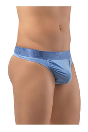 ErgoWear Thong FEEL XV Low Rise Super Soft Elastic Thongs Stonewash Blue 1203 - SexyMenUnderwear.com