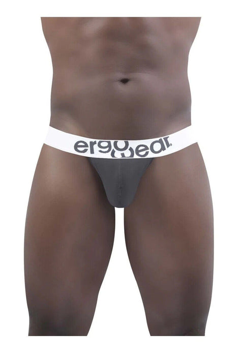 ErgoWear Thong MAX SP Quick Dry Sports Thong Steel Gray 1448 85 - SexyMenUnderwear.com