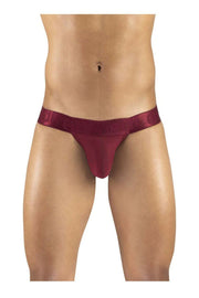 ErgoWear Thong MAX XV Soft Sexy Silky Microfiber Thongs Burgundy 1169 35 - SexyMenUnderwear.com