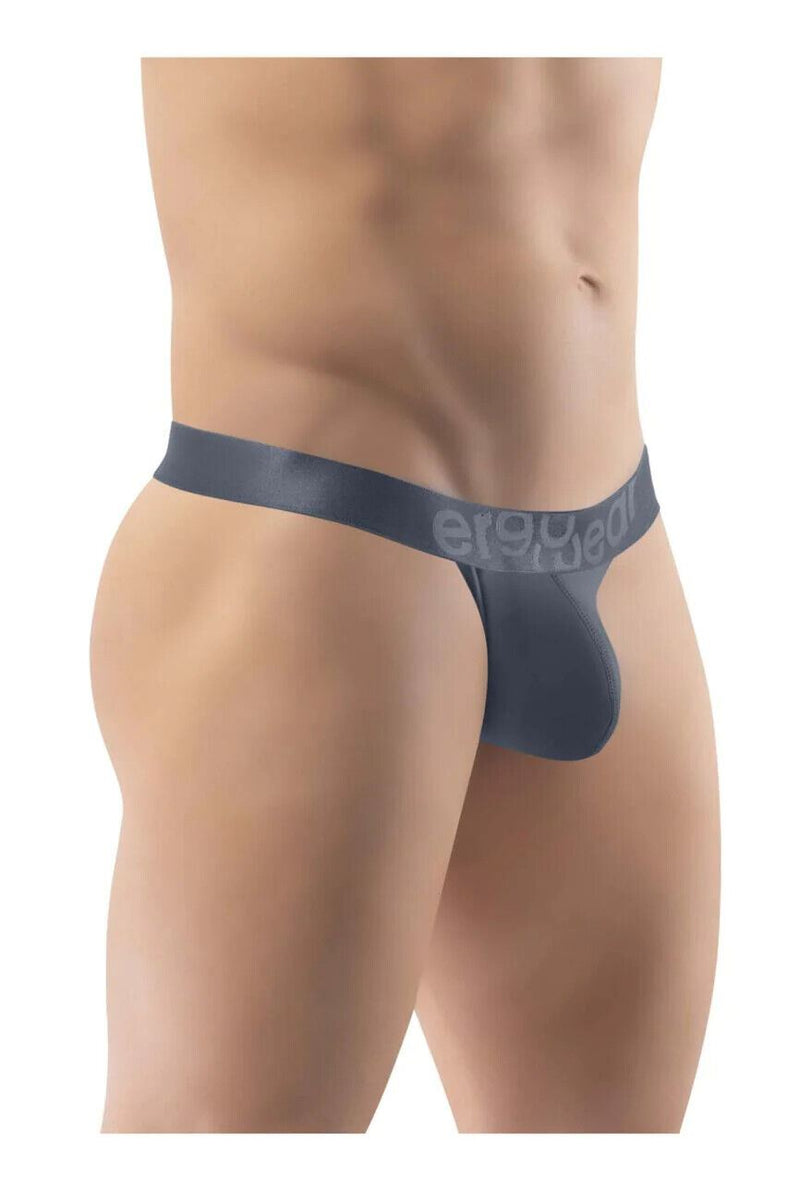 ErgoWear Thong MAX XX Pure Luxury Soft Thongs Resilient Dark Gray 1285 66 - SexyMenUnderwear.com
