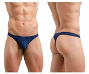 ErgoWear Thong X4D Ergonomic Silky Soft Microfiber Fabric Navy 0898 17 - SexyMenUnderwear.com