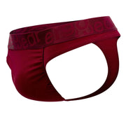 ErgoWear Thongs FEEL XV Low-Rise Thong Elastic Waistband Burgundy 1195 - SexyMenUnderwear.com
