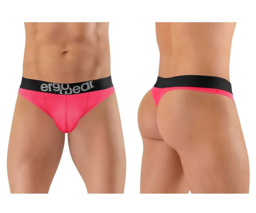 ErgoWear Thongs Hip Silky Soft Microfiber Thong Coral Pink 1362 - SexyMenUnderwear.com