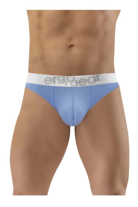 ErgoWear Thongs Hip Silky Soft Stretchy Microfiber Thong Placid Blue 1368 - SexyMenUnderwear.com