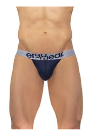 ErgoWear Thongs MAX Mesh Pouch Stretchy Breathable Thong Dark Blue 1207 14 - SexyMenUnderwear.com