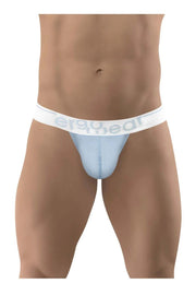 ErgoWear Thongs MAX SE Sporty Elastic Thong Light Blue 1307 - SexyMenUnderwear.com