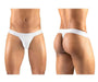 ErgoWear Thongs MAX XV Silky Soft Microfiber Thong White 1177 44 - SexyMenUnderwear.com