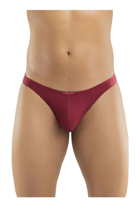 ErgoWear X4D Thongs Sporty & Classy Microfiber Fabric Burgundy Red 1157 - SexyMenUnderwear.com