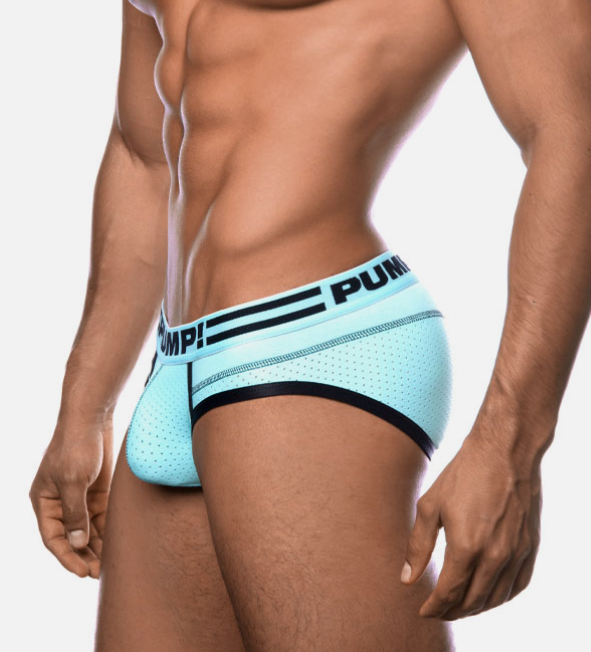 Fashion Briefs PUMP! Sport Brief Agua Marina Blend Of Aqua Mesh & Cotton 12041