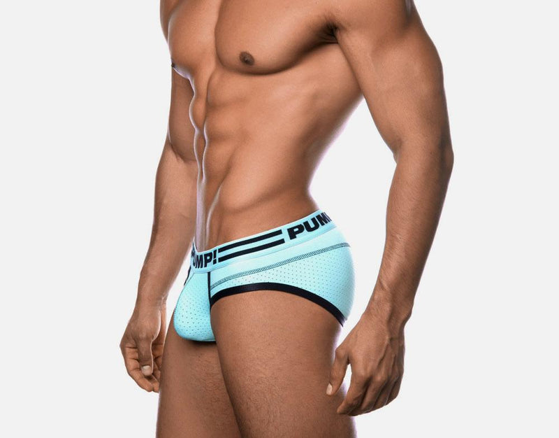 Fashion Briefs PUMP! Sport Brief Agua Marina Blend Of Aqua Mesh & Cotton 12041